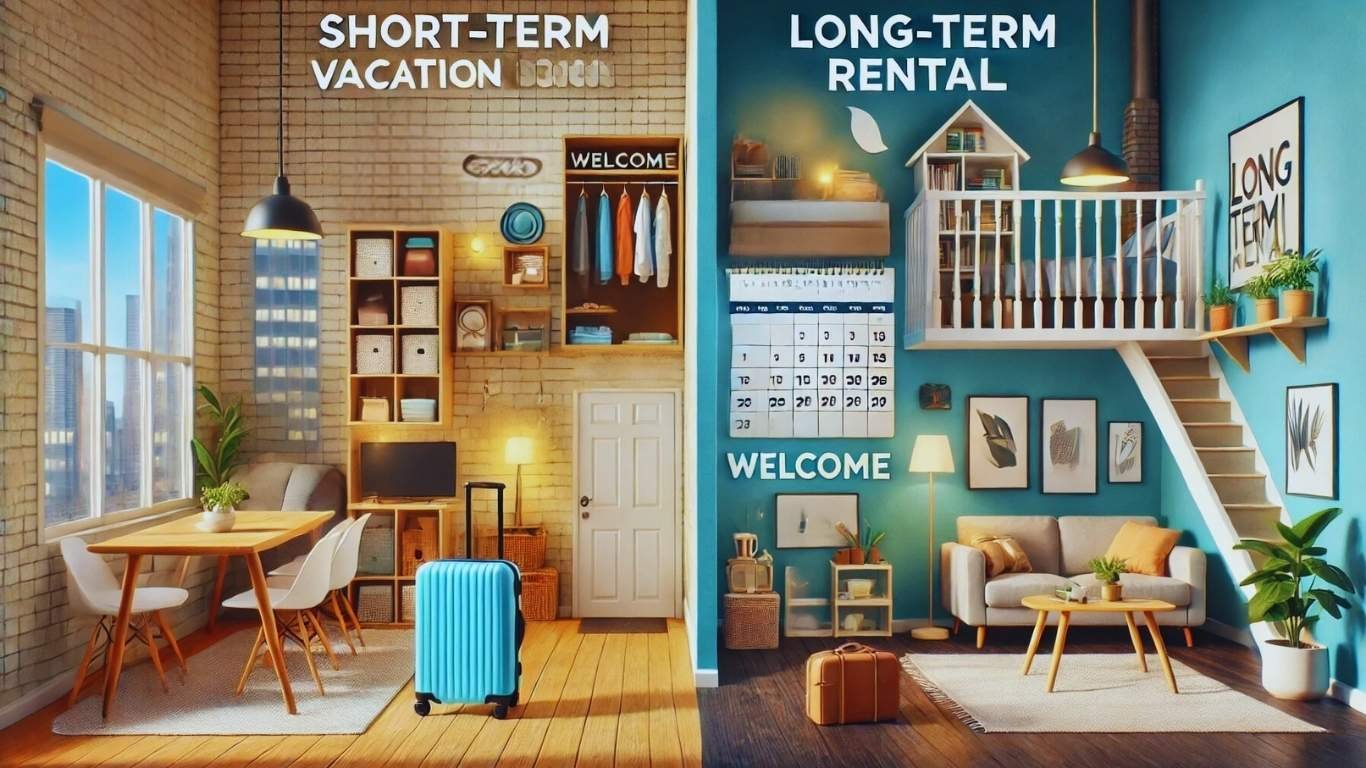 short term vacation rental vs long term rental